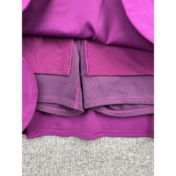 Athleta Skort Womens Medium Purple Fairway Golf 16 in Built-In Shorts Pockets - Picture 5 of 7